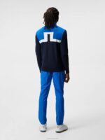 Jeff Knitted Sweater Navy Men J.Lindeberg Clothing 66XF590 - Image 2