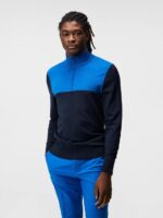 Jeff Knitted Sweater Navy Men J.Lindeberg Clothing 66XF590