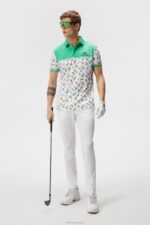 Jeff Nyc Golf Polo White Men J.Lindeberg Clothing 66XF193 - Image 3