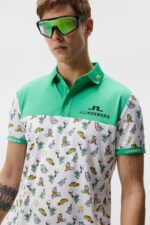 Jeff Nyc Golf Polo White Men J.Lindeberg Clothing 66XF193 - Image 4