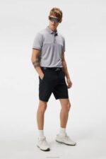 Jeff Polo Grey Melange Men J.Lindeberg Clothing 66XF120 - Image 2