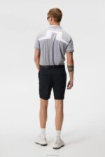 Jeff Polo Grey Melange Men J.Lindeberg Clothing 66XF120