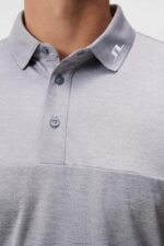Jeff Polo Grey Melange Men J.Lindeberg Clothing 66XF120 - Image 4
