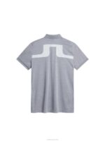 Jeff Polo Grey Melange Men J.Lindeberg Clothing 66XF120 - Image 6