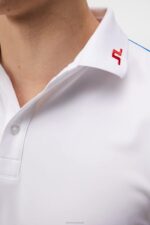 Jeff Polo White Men J.Lindeberg Clothing 66XF299 - Image 4