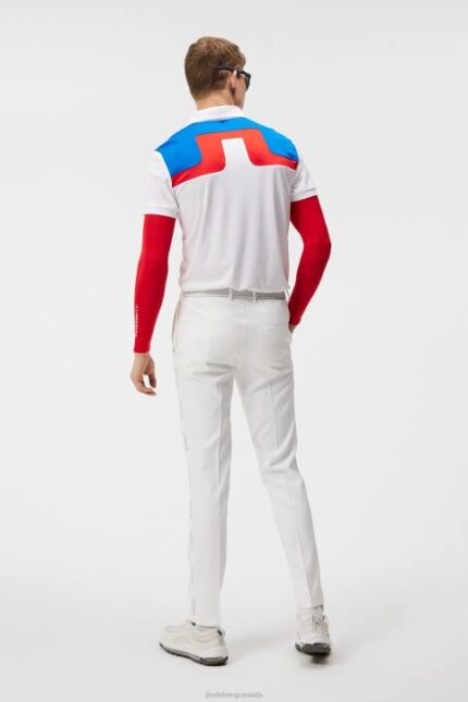 Jeff Polo White Men J.Lindeberg Clothing 66XF299