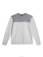 Jeff Sweatshirt Light Grey Melange Men J.Lindeberg Clothing 66XF532 - Image 5
