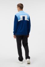 Jeff Windbreaker Sweater Estate Blue Men J.Lindeberg Clothing 66XF507