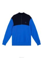 Jeff Windbreaker Sweater Nautical Blue Men J.Lindeberg Clothing 66XF2337 - Image 5