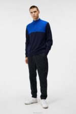 Jeff Windbreaker Sweater Navy Men J.Lindeberg Clothing 66XF506 - Image 2