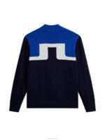 Jeff Windbreaker Sweater Navy Men J.Lindeberg Clothing 66XF506 - Image 6