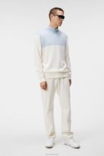 Jeff Windbreaker Sweater White Men J.Lindeberg Clothing 66XF505 - Image 2