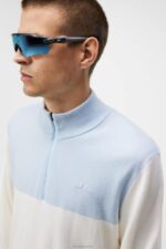 Jeff Windbreaker Sweater White Men J.Lindeberg Clothing 66XF505 - Image 3