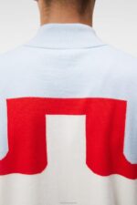 Jeff Windbreaker Sweater White Men J.Lindeberg Clothing 66XF505 - Image 4