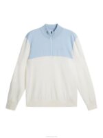 Jeff Windbreaker Sweater White Men J.Lindeberg Clothing 66XF505 - Image 5