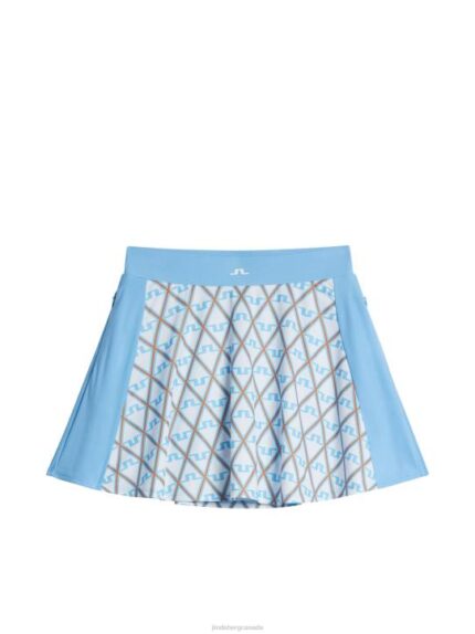Jenny Print Skirt Little Boy Blue Diamond Women J.Lindeberg Clothing 66XF1593