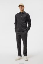 Jersey Slim Shirt High Rise Men J.Lindeberg Clothing 66XF1183 - Image 3