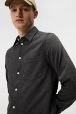 Jersey Slim Shirt High Rise Men J.Lindeberg Clothing 66XF1183 - Image 4