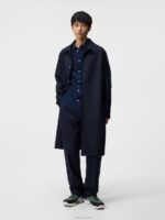 Jersey Slim Shirt Navy Men J.Lindeberg Clothing 66XF1182 - Image 3