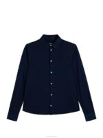 Jersey Slim Shirt Navy Men J.Lindeberg Clothing 66XF1182 - Image 6
