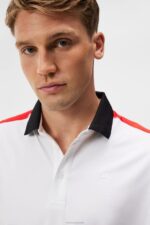 Jessy Polo Fiery Red Men J.Lindeberg Clothing 66XF37 - Image 3