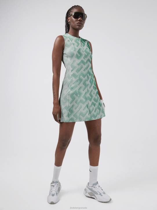 Jillian 3D Golf Dress Green 3D Bridge Monogram Women J.Lindeberg Clothing 66XF2702 - Image 2
