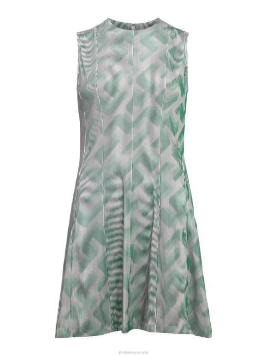 Jillian 3D Golf Dress Green 3D Bridge Monogram Women J.Lindeberg Clothing 66XF2702 - Image 4
