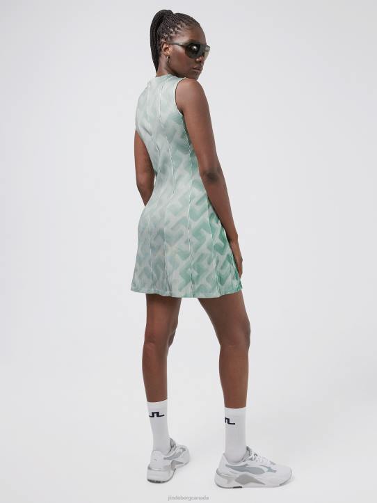 Jillian 3D Golf Dress Green 3D Bridge Monogram Women J.Lindeberg Clothing 66XF2702 - Image 1