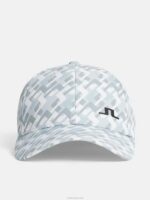 Jim Print Cap Micro Bridge Grey Men J.Lindeberg Accessory 66XF754