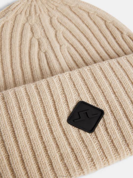 Jive Wool Beanie Oyster Gray Men J.Lindeberg Accessory 66XF1252 - Image 2
