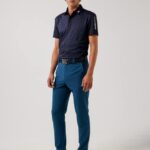 Joel Golf Polo Navy Men J.Lindeberg Clothing 66XF2117