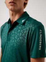 Joel Golf Polo Treeline Green Men J.Lindeberg Clothing 66XF2118 - Image 2