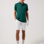 Joel Golf Polo Treeline Green Men J.Lindeberg Clothing 66XF2118