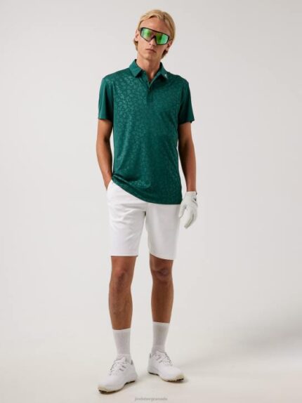 Joel Golf Polo Treeline Green Men J.Lindeberg Clothing 66XF2118