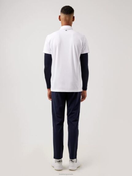 Joel Golf Polo White Men J.Lindeberg Clothing 66XF2116