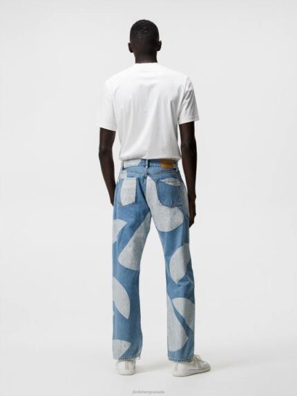 Johnny Dot Loose Jeans Light Blue Men J.Lindeberg Clothing 66XF1097