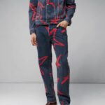 Johnny Star Printed Jeans Navy Men J.Lindeberg Clothing 66XF2578