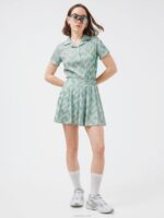 Jolie 3D Print Golf Skirt Green 3D Bridge Monogram Women J.Lindeberg Clothing 66XF2701 - Image 2
