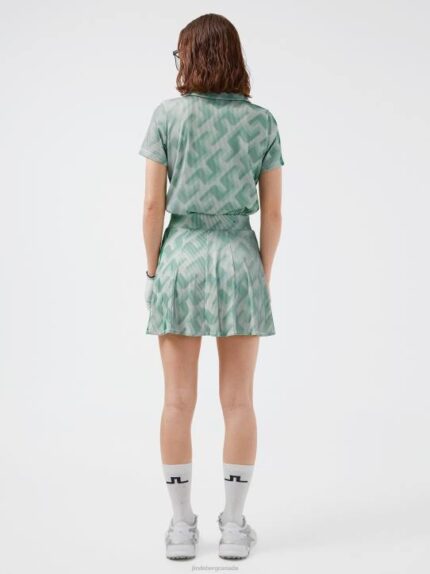 Jolie 3D Print Golf Skirt Green 3D Bridge Monogram Women J.Lindeberg Clothing 66XF2701