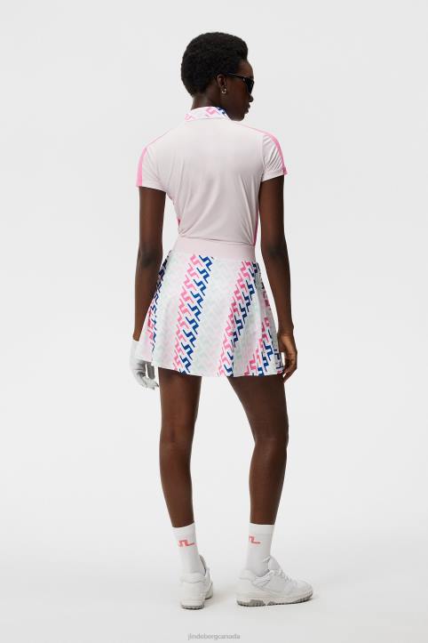 Joline Print Skirt Pink Painted Bridge Women J.Lindeberg Clothing 66XF1598 - Image 2