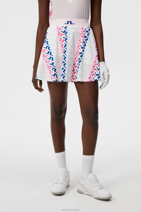 Joline Print Skirt Pink Painted Bridge Women J.Lindeberg Clothing 66XF1598 - Image 1