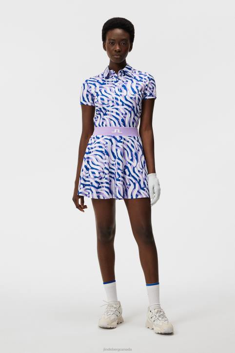 Joline Print Skirt Purple Painted Zebra Women J.Lindeberg Clothing 66XF1597 - Image 3