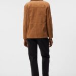 Jonah Suede Overshirt Chipmunk Men J.Lindeberg Clothing 66XF1162