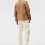 Jonah Suede Overshirt Tiger Brown Men J.Lindeberg Clothing 66XF1196
