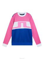 Jones Sweater Azalea Pink Men J.Lindeberg Clothing 66XF570 - Image 5