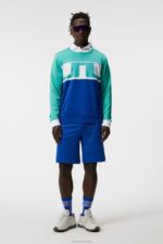Jones Sweater Bright Aqua Men J.Lindeberg Clothing 66XF569 - Image 2