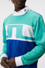 Jones Sweater Bright Aqua Men J.Lindeberg Clothing 66XF569 - Image 3