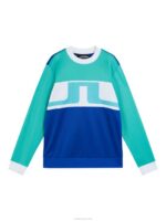 Jones Sweater Bright Aqua Men J.Lindeberg Clothing 66XF569 - Image 5