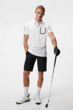 Jordan Polo White Men J.Lindeberg Clothing 66XF322 - Image 2