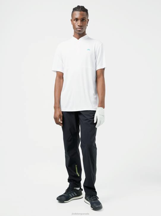 Jordan Relaxed Fit Polo White Men J.Lindeberg Clothing 66XF2073 - Image 2